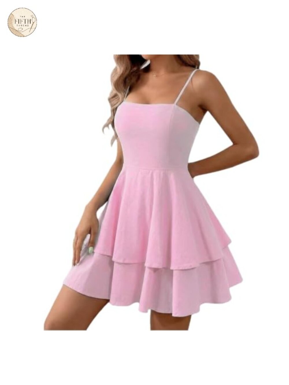 Backless Bow Tie Spaghetti Strap Mini Dress A-Line Square Neck Club Party